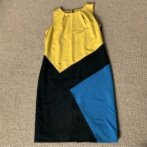 Nine West color block shift dress